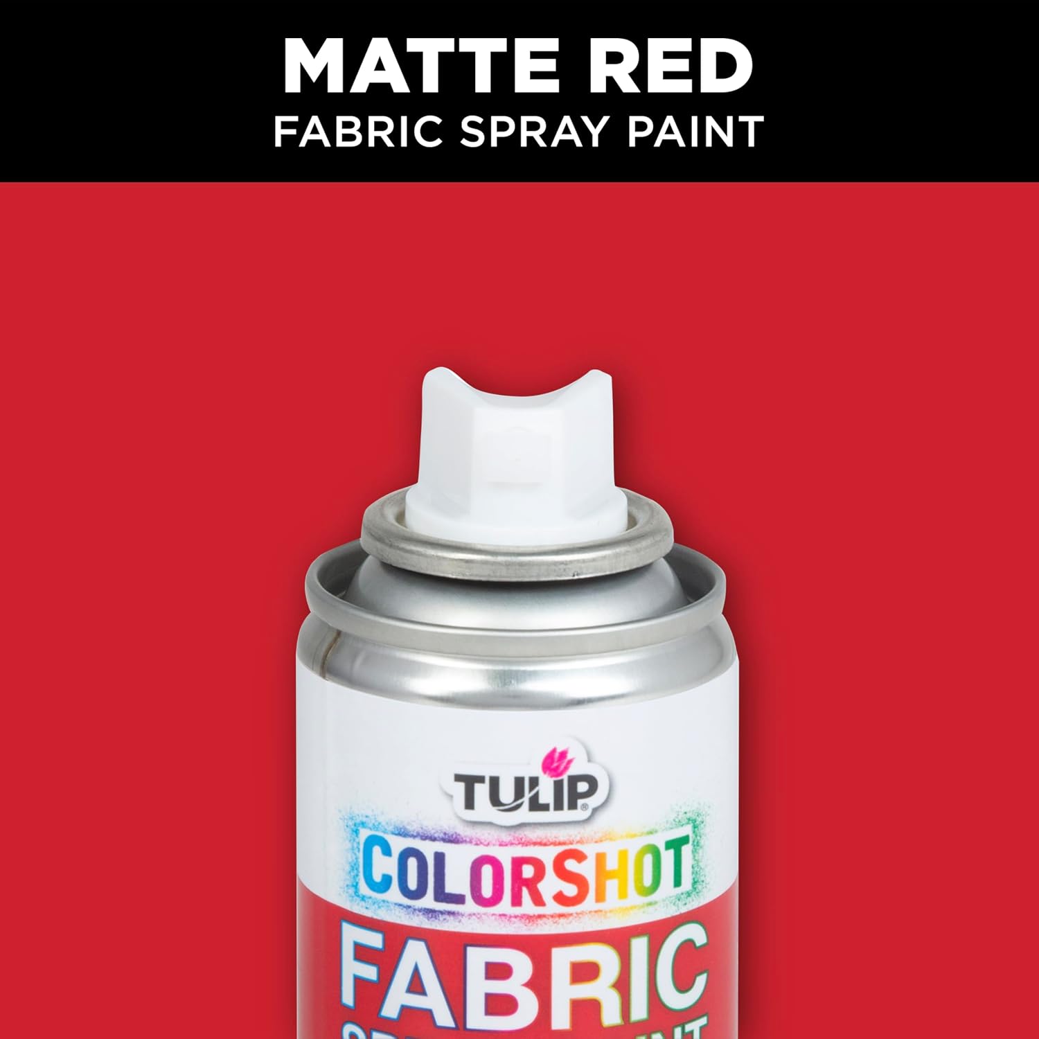 TULIP ColorShot Fabric Spray Paint, Red, 3 oz | Quick-Drying & Machine Washable Permanent Fabric Paint for Clothing & DIY Fabric Projects - Image 8